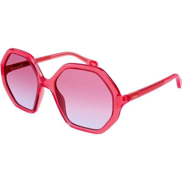 Occhiali da sole  Chloé Cc0004s cod. colore 006 Bambino Geometrica Rosso