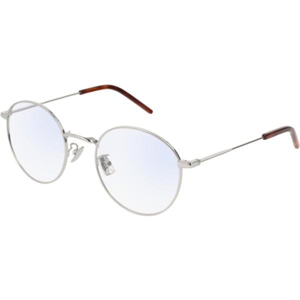 Occhiali vista  Saint laurent Sl 237/f cod. colore 002 Uomo Rotonda Argento