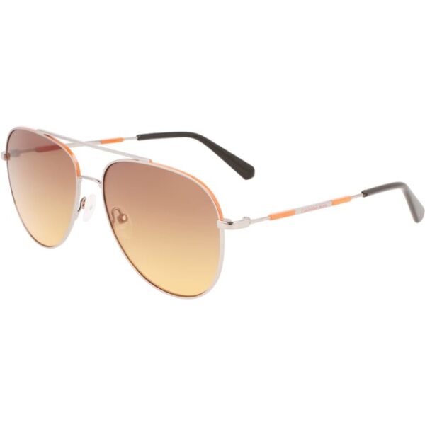 Occhiali da sole  Calvin klein Ckj22201s cod. colore 012 Unisex Pilot Argento