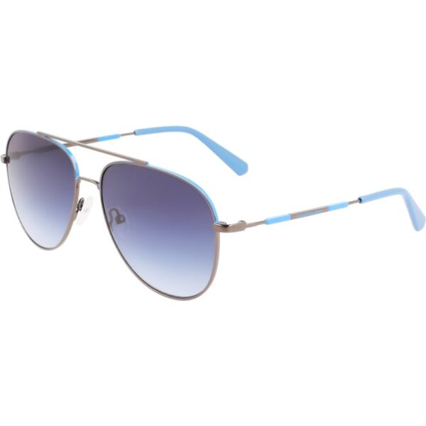 Occhiali da sole  Calvin klein Ckj22201s cod. colore 020 Unisex Pilot Argento