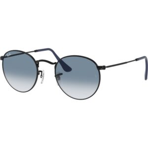 Occhiali da sole  Ray - ban Rb3447 round metal cod. colore 006/3f Unisex Rotonda Nero