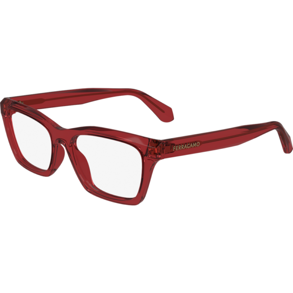 Occhiali vista  Ferragamo Sf2986 cod. colore 616 Donna Squadrata Rosso