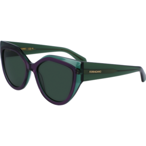 Occhiali da sole  Ferragamo Sf2004s cod. colore 318 Donna Cat eye Verde