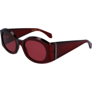 Occhiali da sole  Ferragamo Sf2008s cod. colore 612 Donna Rotonda Bordeaux