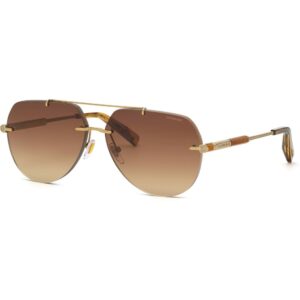 Occhiali da sole  Chopard Schg37 cod. colore 08ff Unisex Pilot Oro