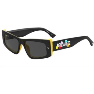 Occhiali da sole  Dsquared2 D2 pac cod. colore 71c/ir Uomo Squadrata Nero