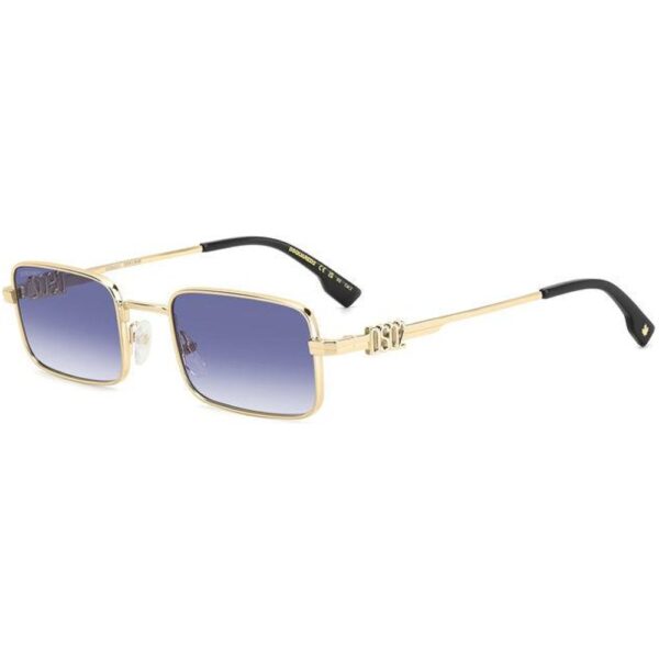 Occhiali da sole  Dsquared2 D2 0104/s cod. colore lks/08 Uomo Squadrata Oro