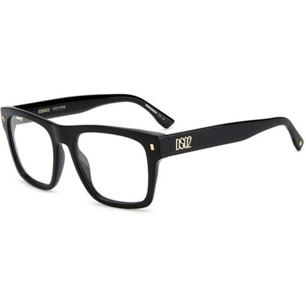 Occhiali vista  Dsquared2 D2 0037 cod. colore 2m2 Uomo Squadrata Nero