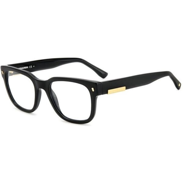 Occhiali vista  Dsquared2 D2 0074 cod. colore 807 Uomo Squadrata Nero