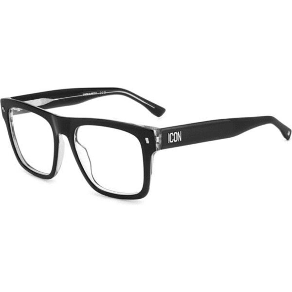 Occhiali vista  Dsquared2 Icon 0018 cod. colore 7c5 Uomo Squadrata Cristallo/nero