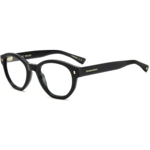 Occhiali vista  Dsquared2 D2 0131 cod. colore 807 Uomo Rotonda Nero