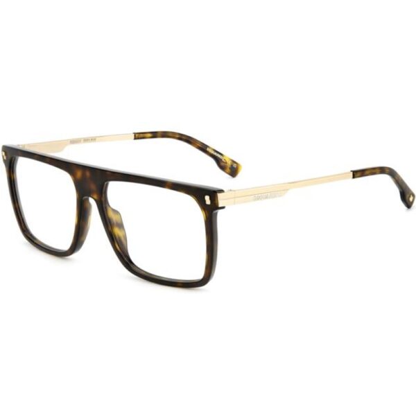 Occhiali vista  Dsquared2 D2 0122 cod. colore 086 Uomo Squadrata Havana