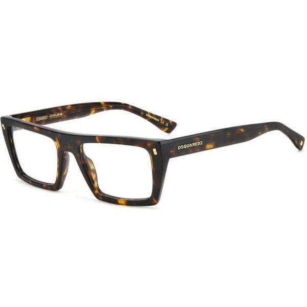 Occhiali vista  Dsquared2 D2 0130 cod. colore 086 Uomo Squadrata Havana