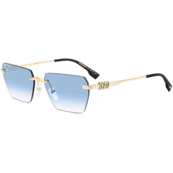 Occhiali da sole  Dsquared2 D2 0102/s cod. colore lks/st Uomo Squadrata Oro