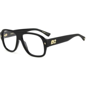 Occhiali vista  Dsquared2 D2 0125 cod. colore 807 Uomo Squadrata Nero