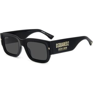 Occhiali da sole  Dsquared2 D2 0089/s cod. colore 2m2/ir Uomo Geometrica Nero/oro