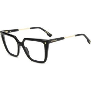 Occhiali vista  Dsquared2 D2 0136 cod. colore 807 Donna Squadrata Nero