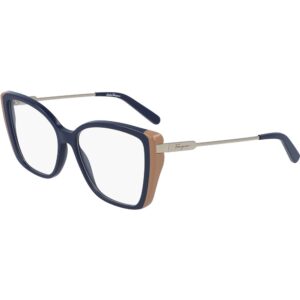 Occhiali vista  Ferragamo Sf2850 cod. colore 405 Donna Squadrata Blu