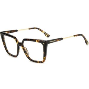 Occhiali vista  Dsquared2 D2 0136 cod. colore 086 Donna Squadrata Havana