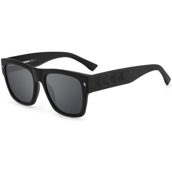 Occhiali da sole  Dsquared2 Icon 0004/s cod. colore 003/t4 Uomo Squadrata Nero-opaco