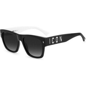 Occhiali da sole  Dsquared2 Icon 0004/s cod. colore 80s/9o Uomo Squadrata Nero/bianco