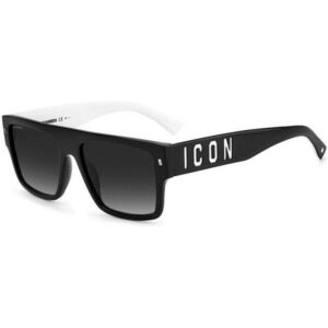 Occhiali da sole  Dsquared2 Icon 0003/s cod. colore 80s/9o Uomo Squadrata Nero/bianco