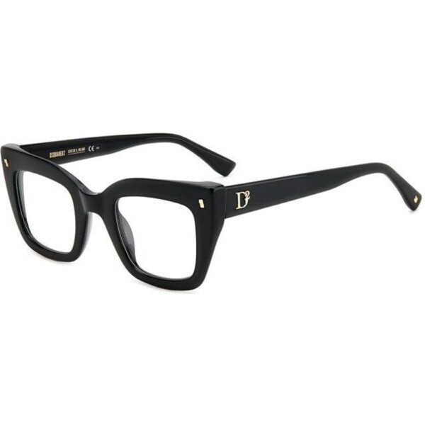 Occhiali vista  Dsquared2 D2 0099 cod. colore 807 Donna Squadrata Nero