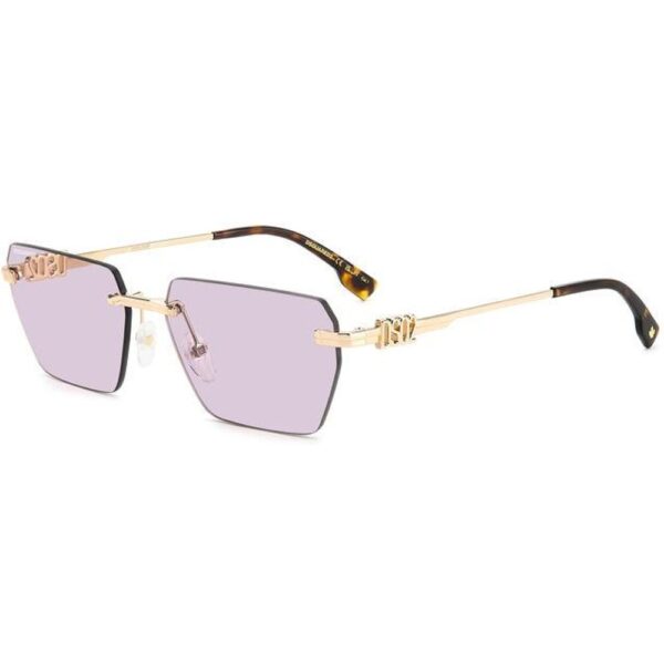 Occhiali da sole  Dsquared2 D2 0102/s cod. colore eyr/ur Donna Geometrica Oro