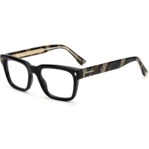 Occhiali vista  Dsquared2 D2 0022 cod. colore 37n Uomo Squadrata Nero