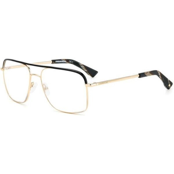 Occhiali vista  Dsquared2 D2 0018 cod. colore 2m2 Uomo Squadrata Oro