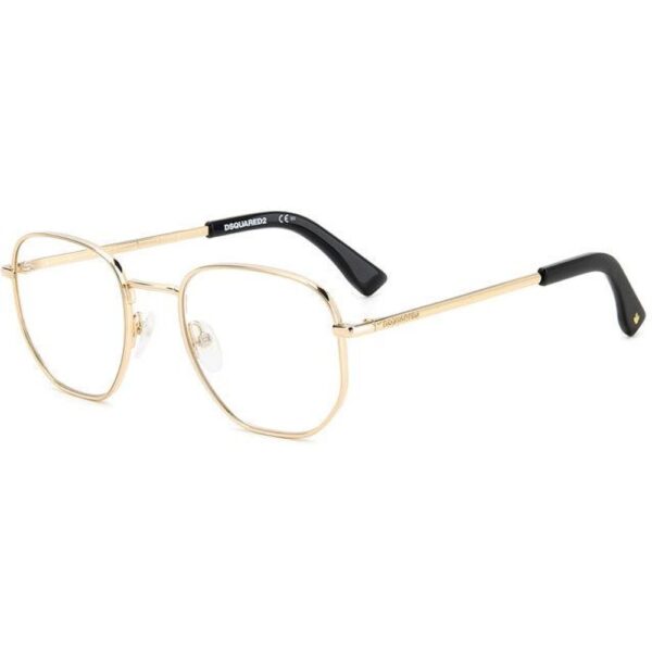 Occhiali vista  Dsquared2 D2 0054 cod. colore j5g Uomo Geometrica Oro