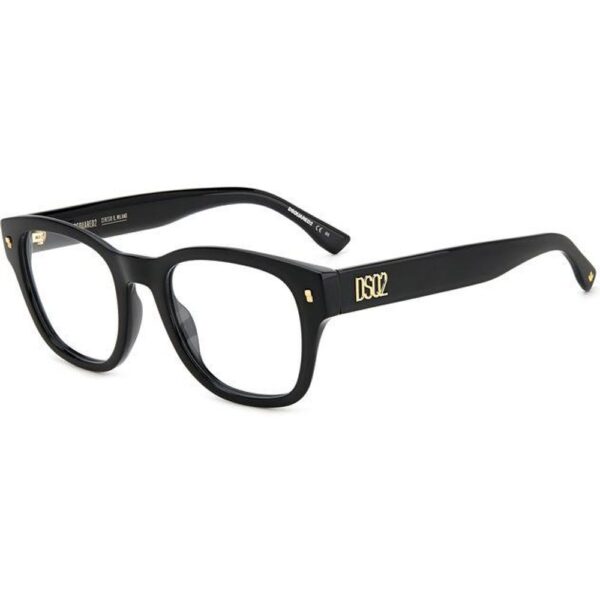 Occhiali vista  Dsquared2 D2 0065 cod. colore 807 Uomo Squadrata Nero