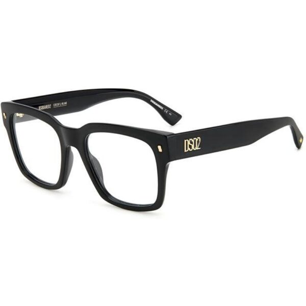 Occhiali vista  Dsquared2 D2 0066 cod. colore 807 Uomo Squadrata Nero