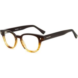 Occhiali vista  Dsquared2 D2 0057 cod. colore ex4 Uomo Rotonda Marrone