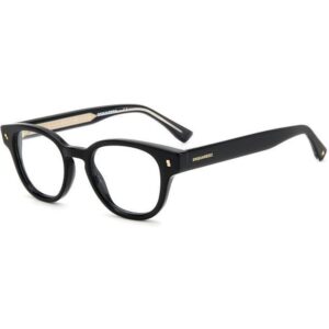 Occhiali vista  Dsquared2 D2 0057 cod. colore 807 Uomo Rotonda Nero