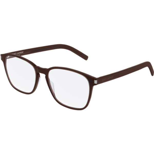 Occhiali vista  Saint laurent Sl 186 b slim cod. colore 004 Unisex Squadrata Marrone