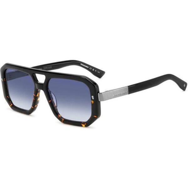 Occhiali da sole  Dsquared2 D2 0105/s cod. colore wr7/08 Uomo Squadrata Havana nero