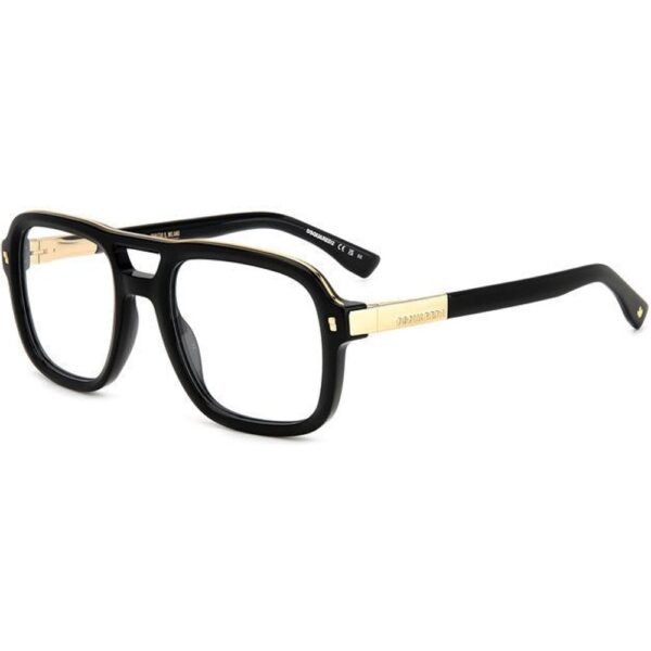 Occhiali vista  Dsquared2 D2 0087 cod. colore 2m2 Uomo Squadrata Oro / nero