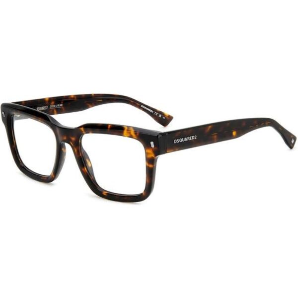 Occhiali vista  Dsquared2 D2 0090 cod. colore 086 Uomo Squadrata Havana