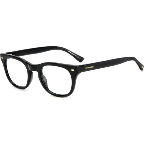 Occhiali vista  Dsquared2 D2 0078 cod. colore 807 Uomo Squadrata Nero