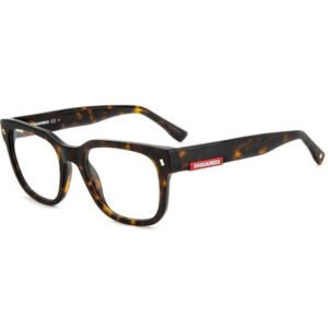 Occhiali vista  Dsquared2 D2 0074 cod. colore 086 Uomo Squadrata Havana