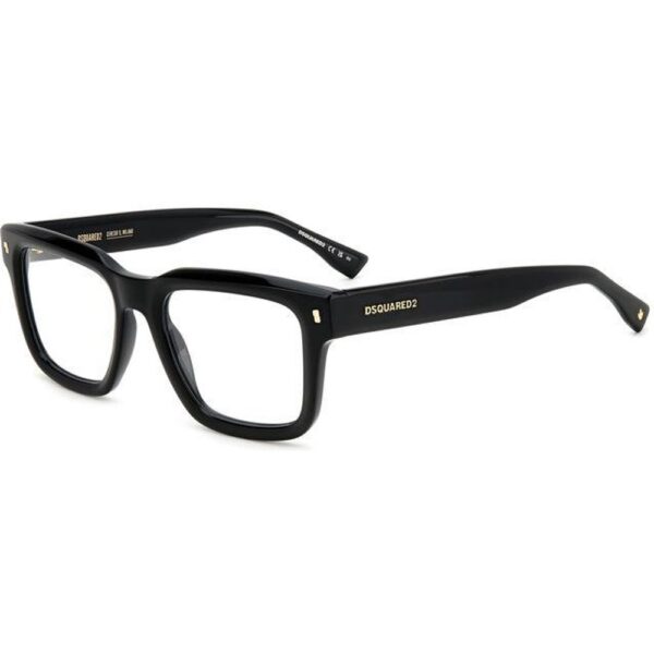 Occhiali vista  Dsquared2 D2 0090 cod. colore 807 Uomo Squadrata Nero