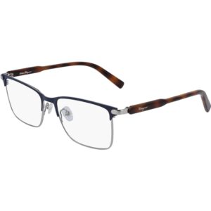 Occhiali vista  Ferragamo Sf2179 cod. colore 021 Uomo Squadrata Blu / argento