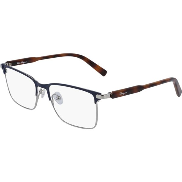 Occhiali vista  Ferragamo Sf2179 cod. colore 021 Uomo Squadrata Blu / argento