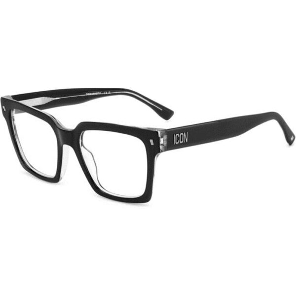 Occhiali vista  Dsquared2 Icon 0019 cod. colore 7c5 Donna Squadrata Nero