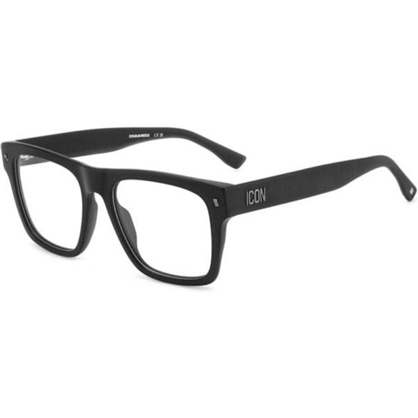 Occhiali vista  Dsquared2 Icon 0018 cod. colore 003 Uomo Squadrata Nero-opaco