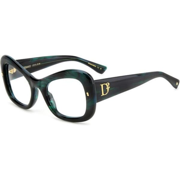 Occhiali vista  Dsquared2 D2 0138 cod. colore 6ak Donna Farfalla Verde