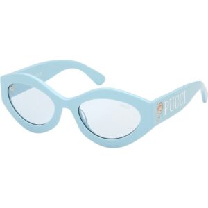 Occhiali da sole  Emilio pucci Ep0208 cod. colore 84v Donna Rotonda Azzurro