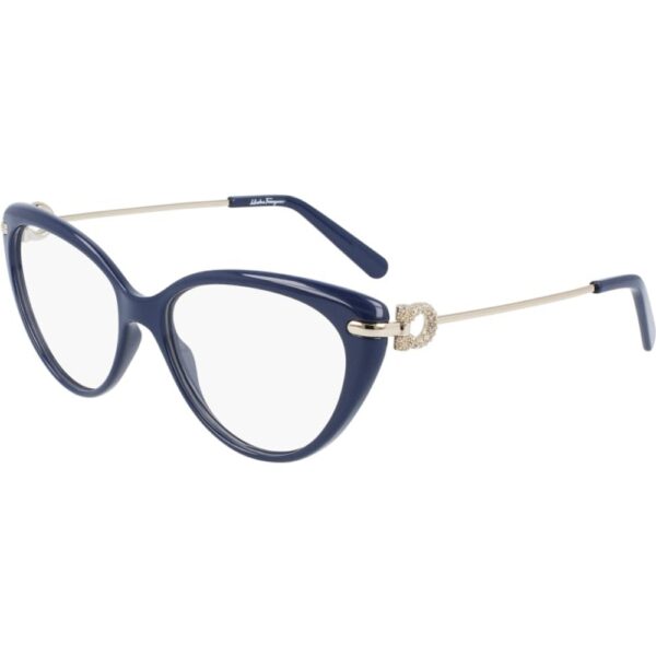 Occhiali vista  Ferragamo Sf2871r cod. colore 743 Donna Cat eye Blu