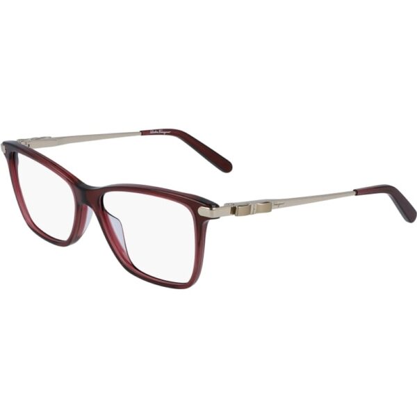 Occhiali vista  Ferragamo Sf2872 cod. colore 639 Donna Squadrata Rosso scuro